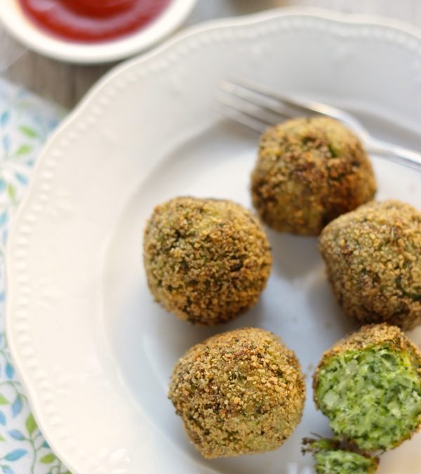 Verde Polpette Di Broccoli Quinoa E Zenzero